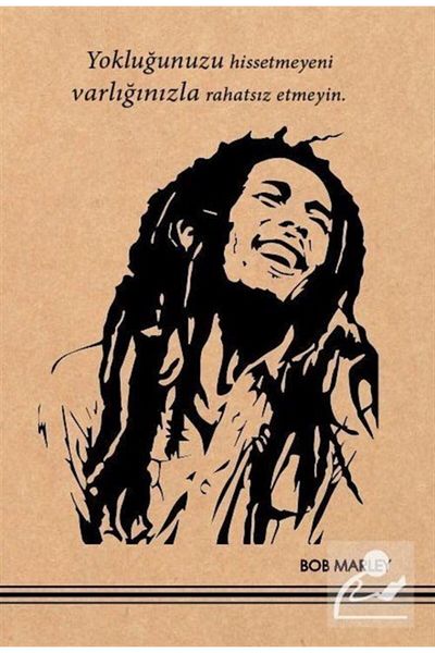 Aylak Adam Hobi Bob Marley - Kraft Notebook
