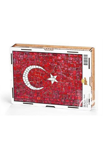 King Of Puzzle Flag Mosaic Wooden Puzzle 1000 Pieces