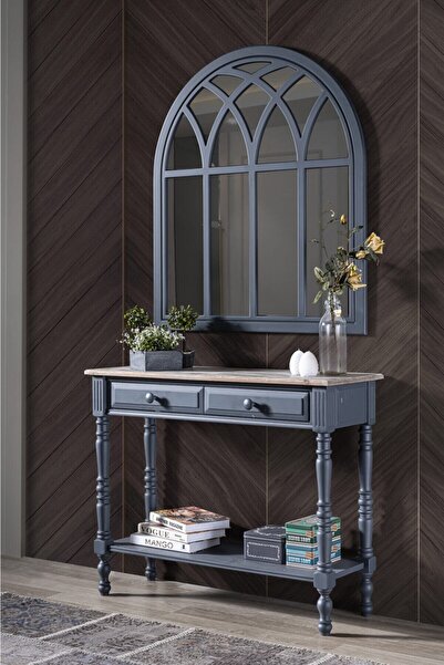 Albero Home Barbery Gri Masif Dresuar Ayna Takım