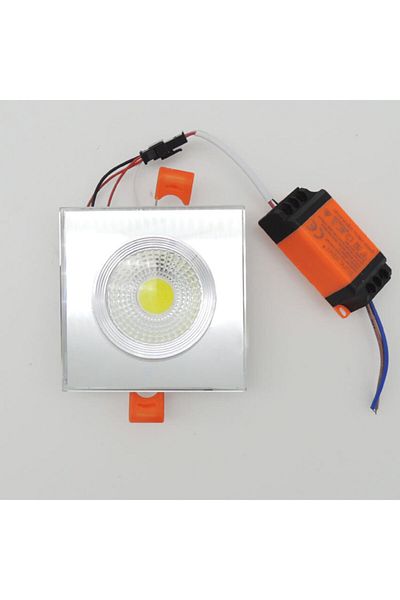 Sunlight وحدة إضاءة LED زجاجية مربعة مجوفة 10 وات ضوء نهاري أبيض