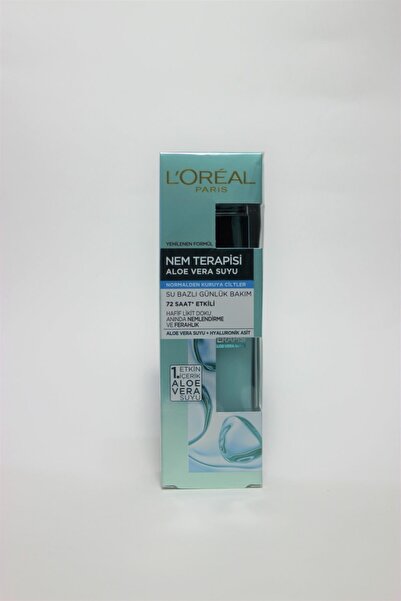 L'Oreal Paris Nem Terapisi Aloe Vera Suyu Normalden Kuruya Ciltler 72 Saat Et...