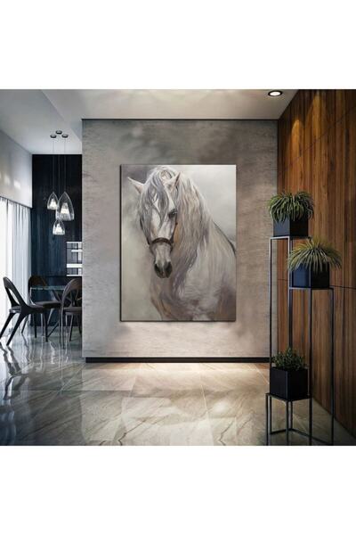 HEDİYE AKSESUARCIM Yağlı Boya Efektli Soyut At Tablosu 8 Harikabirev