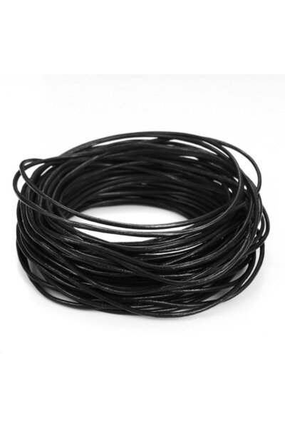 Bi hızlı Snur din piele naturală (5 metri) Diametru: 2 mm