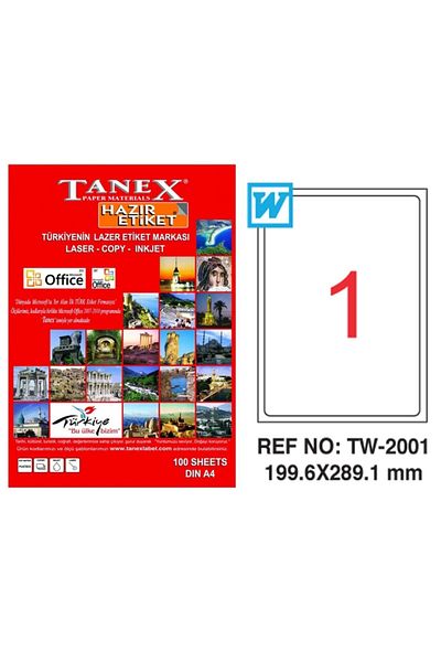 Tanex Taneks 199,6x289,1mm Laser Tag Tw-2001