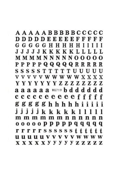 Venalisa Tırnak Sticker Nail Art Süsleme Etiket Wg719 Harf Sticker