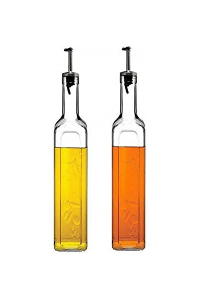 Paşabahçe Pasabahce Homemade Set of 2 Vinegar/Oil Jug/Dispenser - 500 ml Capa...