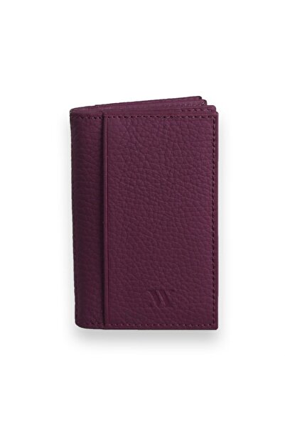 My Valice Unisex Genuine Leather Wallet And Card Holder 1818 Plum