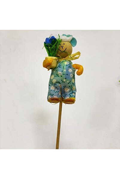 Nikah Şekeri Market زينة البستاني مع أعواد البستاني بيبي بلو 10 قطع