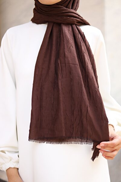 LOLASCARF Καυτό καφέ μπαμπού Kraş σάλι