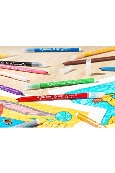 Bic Brand: Bıc Kids Kid Couleur Ultra Washable Felt Tip Crayons 12 Colors Category: Felt Tip Pens