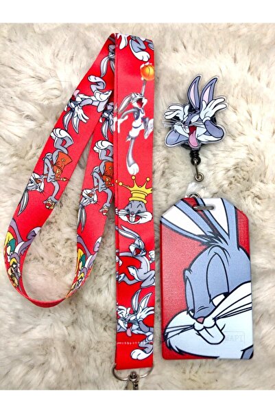 Hediyebum Σετ Bugs Bunny Neck Strap Yoyo και θήκη για κάρτες