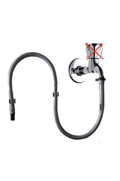 PLASYAY Wall Fixed Bidet Hose 100 Cm With Clamp