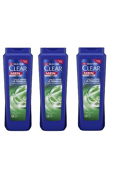 Clear 485 Ml 3-Piece Advantage Pack - Men Anti-Dandruff Shampoo Daily Purification and Freshness