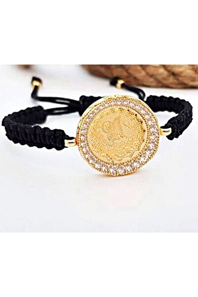 aytekgold Tuğralı Ipli Çerçeveli Bileklik 8 Ayar 0,50 Gr.