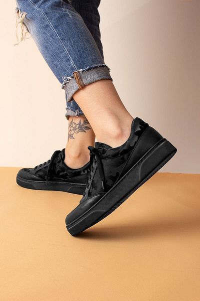 Lal Shoes & Bags Pantofi sport de damă cu model-negri
