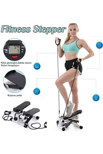 Cooltech Ipli Egzersiz Aleti Fitness Stepper Egzersiz Aleti Total Body Twister Crosstep Step Siyah
