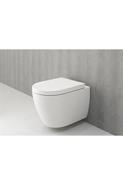 Bocchi Banyoburda | Venezia Tondo Rimless Kanalsız Parlak Beyaz Asma Klozet V...