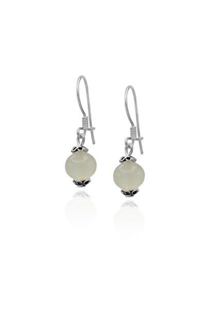 Midyat Nurtaş Gümüş Fosforlu Kedigözü Taşlı El Işçiliği Gümüş Küpe 201020351