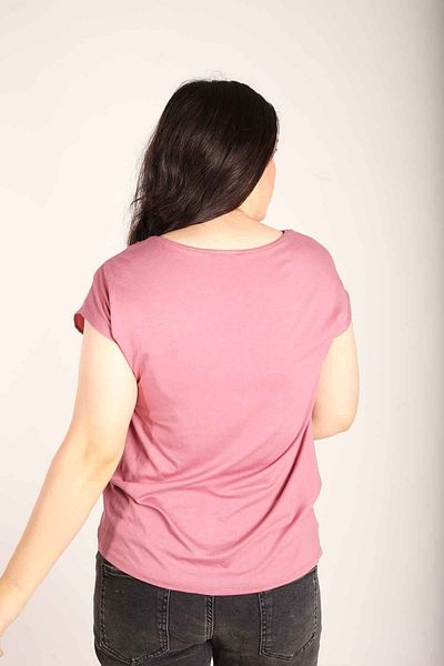 Blues Outlet Women's Stone Embroidered Front Satin Blouse-pink