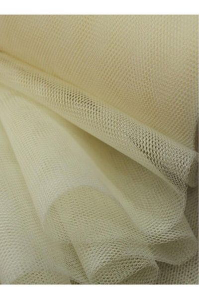 Aker Hediyelik Κρέμα Grek Tulle 5 Yards Special Fabric Fabric Bundle Suitcase Cream Ornament Στολίδι Τούλι