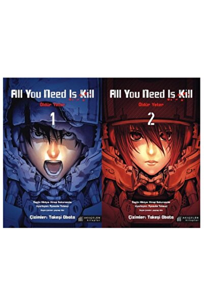 Akıl Çelen Kitaplar All You Need Is Kill 1-2. Ciltler Manga Seti - Hiroshi Sa...