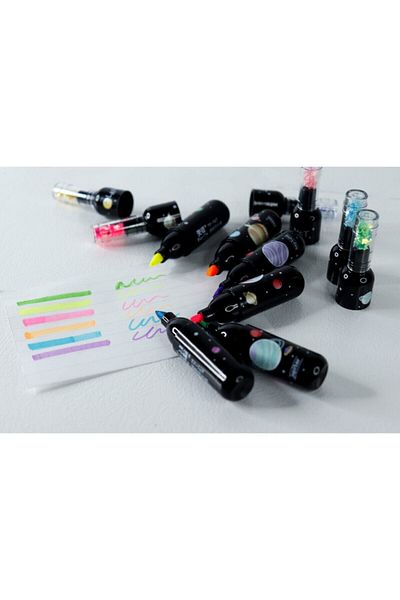 HerşeyNetten Black Galaxy Highlighter Pen