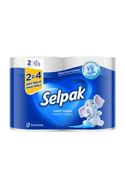Selpak Pack of 2 Giant Roll Paper Towels