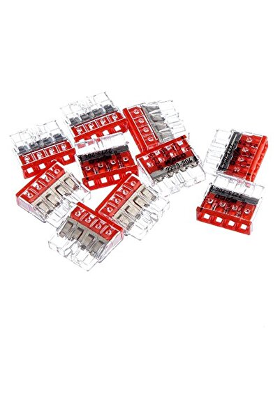 Tek-İş Buat Klemens Geçmeli 4 X 2.5 mm 10 Adet Şeffaf