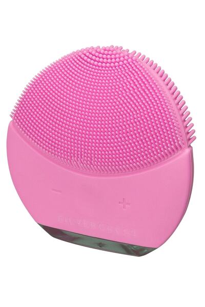 Silver Crest Sc-sf120 Pembe Silikon Yüz Temizleme Fırçası Sonik Titreşim Masaj Aleti