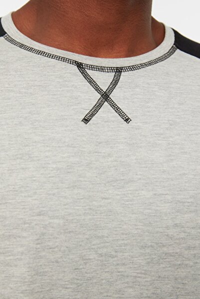 Trendyol Collection Πράσινο 100% βαμβακερό καρό πλεκτό σετ πιτζάμες THMAW21PT0879