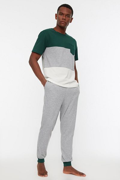 Trendyol Collection Pyjama - Grün - Colorblock