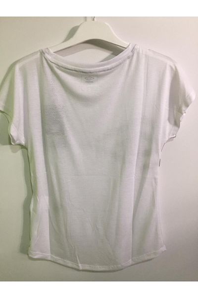 UMBRO Vf 0005 Λευκή Μπλούζα T-shirt Γυναικεία Με Κωλόνα