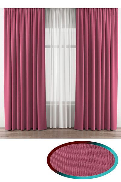 İ.D İpek Dokuma Κουρτίνα φόντου 1ης ποιότητας Dusty Rose Velvety Fabric Extrafor Shiring