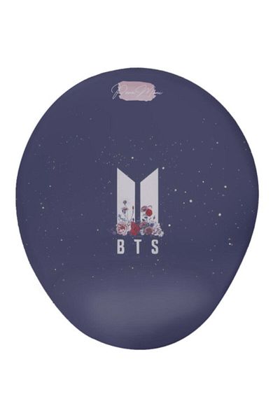 MiniPera Mouse Pad minimal pentru suport pentru încheietura mâinii cu logo-ul BTS imprimat