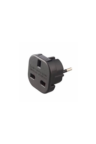 WOZLO Ingiliz Fiş Adaptör Çevirici Ingiliz-türk Çevirici Priz Adaptör - Siyah