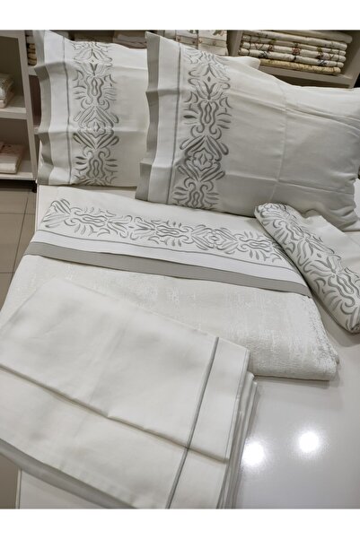 incisecrethome Pike Set Embroidered Double Consists of 4 Pieces