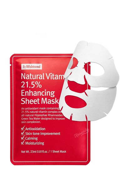 By Wishtrend MEDIHEAL Kiwi Apple VITA Mask 20 ml - Rozjasňující plátová maska
