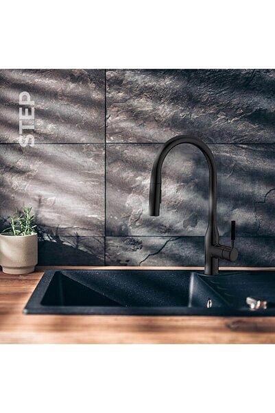 Newarc Step Spiralli Eviye Bataryası Siyah