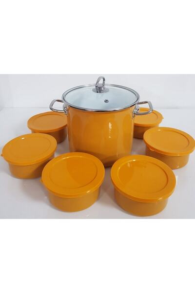 MorzaHibana Waybe Enameled Yogurt Fermenter Set Honey Yellow