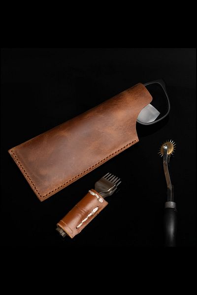 Lost Slope Leather Glasses Case - Real Leather & Handmade