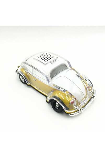 ULTRATEKNO Radyolu Işıklı Nostaljik Volkswagen Araba Bluetooth Hoparlör Fm Au...