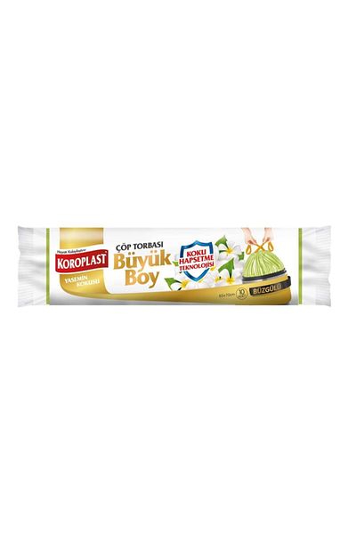 Koroplast Drawstring Garbage Bag Vanilla 10 Pieces Large Size