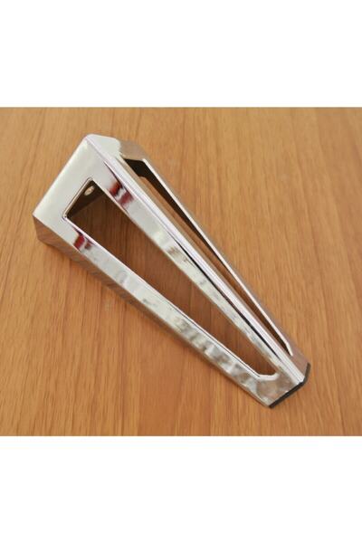 Ayder Ovit Metal Lükens Ayak Krom 14 Cm (4 Adet) Dolap Vestiyer Tv Ünite