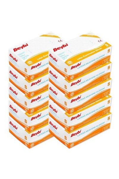 Beybi Latex Powdered Examination Gloves 10 X 100 Pieces Small