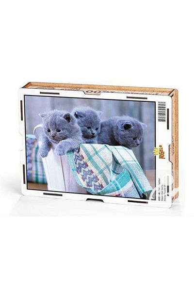 King Of Puzzle Little Cats Wooden Puzzle 1000 Pieces