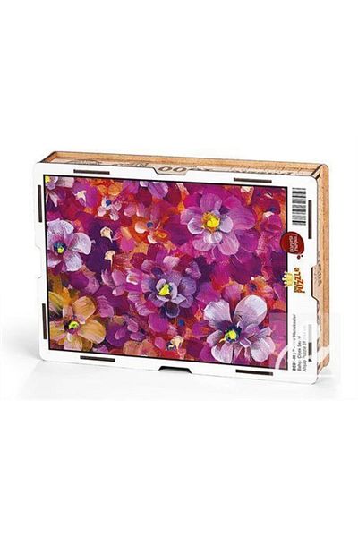 King Of Puzzle Purple Violets Surprise Piece Wooden Puzzle 1000 Pieces