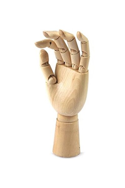 Manken İstanbul Wooden Model Mannequin Left Hand Male 32cm