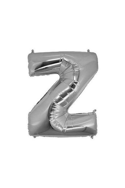 Acar Süs Foil Balloon Letter Z 40 Inc Silver 1 Piece