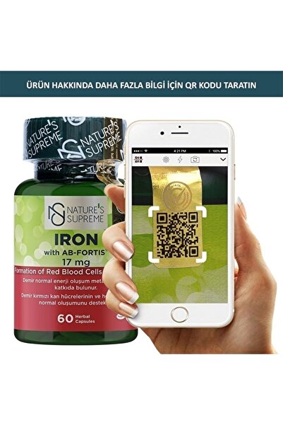 Nature's Supreme Iron 17 Mg 60 Kapsül