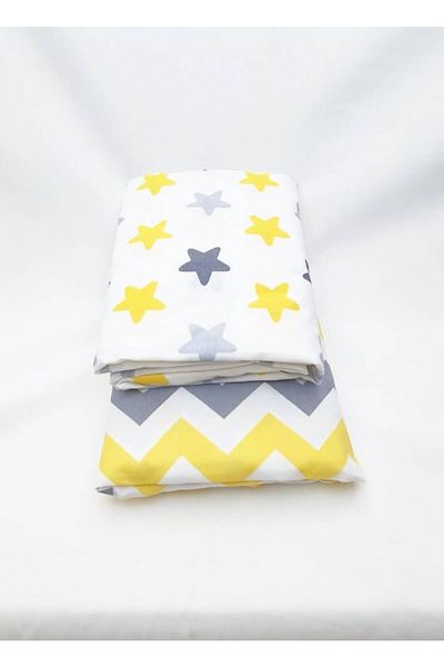 tiny plans طقم ملاءات مطاطية مكون من قطعتين